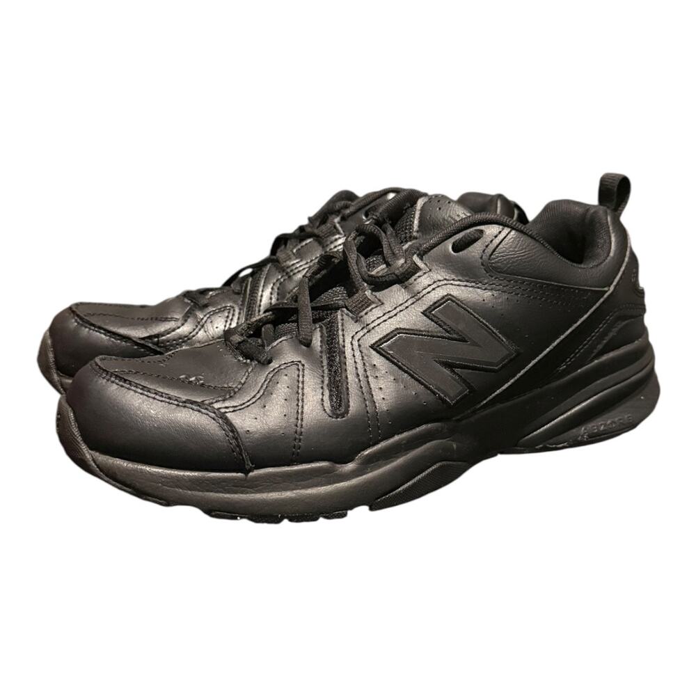 New Balance 608 v5 Shoes Mens Size 10 D Black Leather Slip Resistant Restaurant